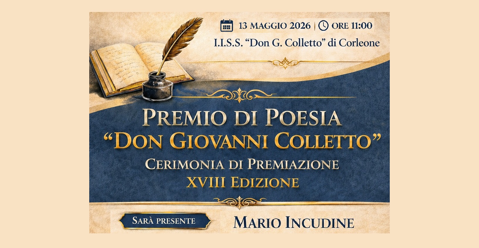 Claudio Ferrante della 3L vincitore del Premio nazionale di Poesia 