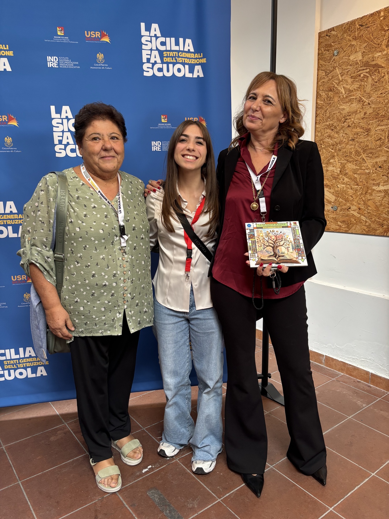 Prof.ssa Albanese, Giada Mannino, DS Citarrella del Meli