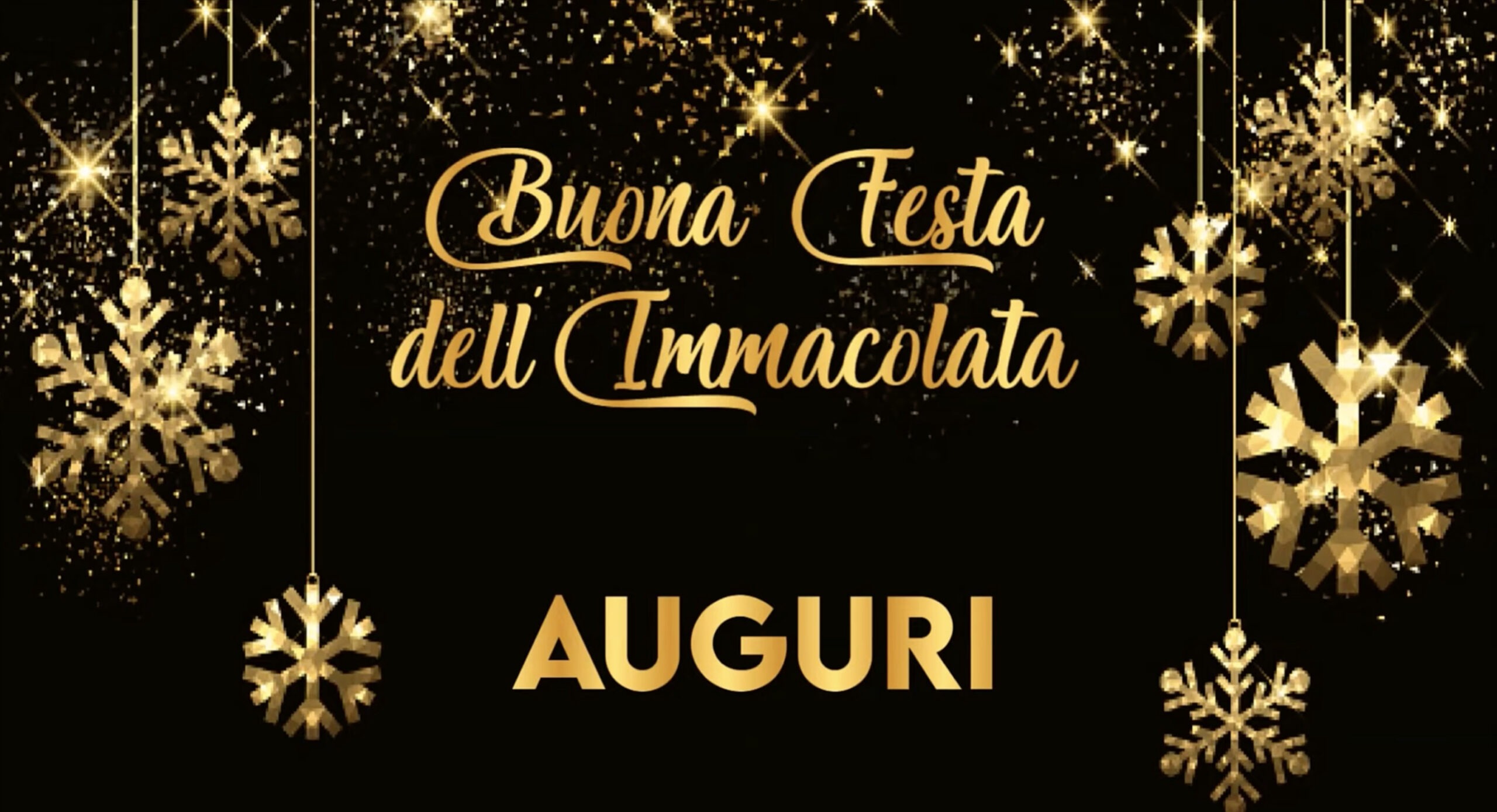 Auguri! Buona festa dell’Immacolata