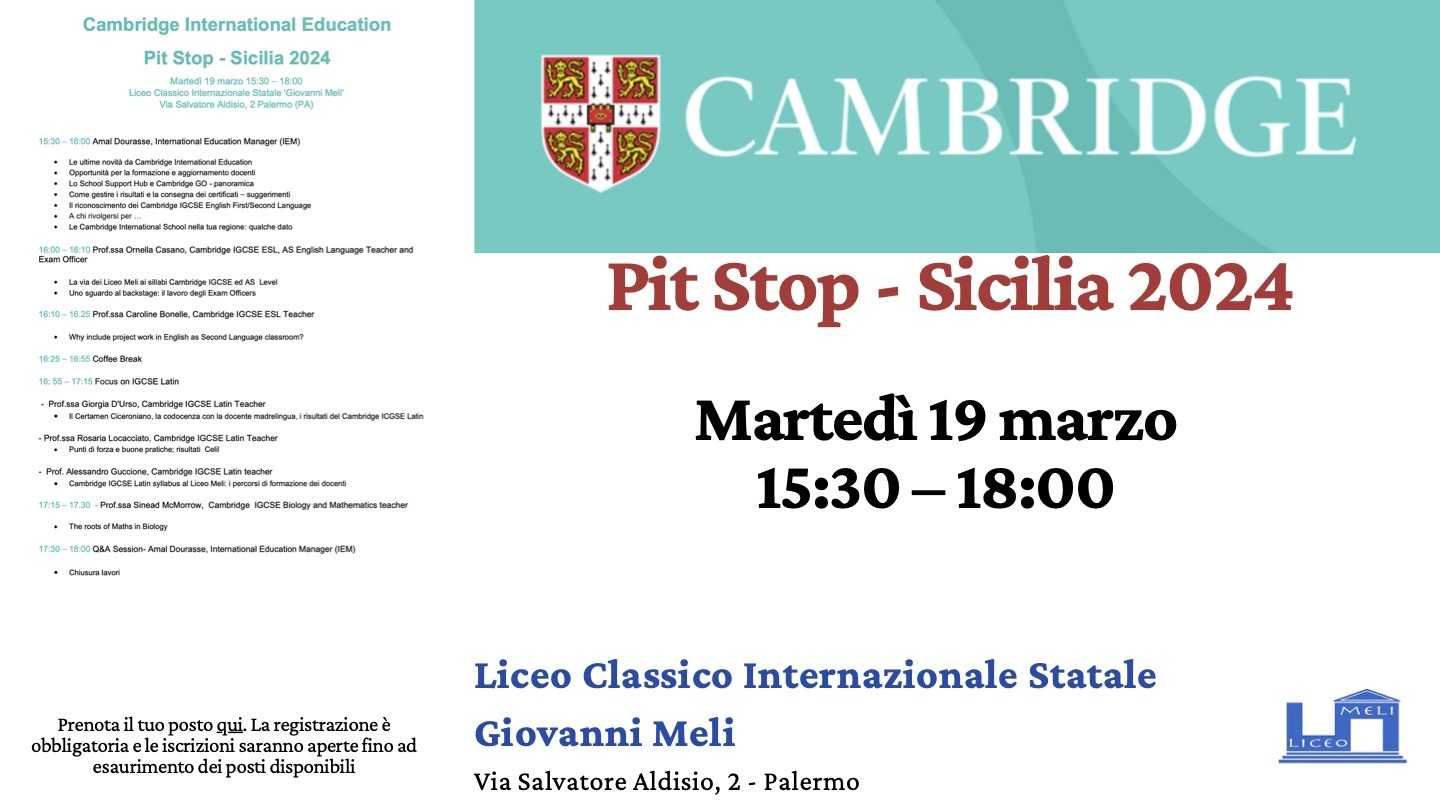 Cambridge PIT STOP Sicilia 2024